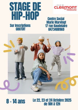 Course Danse Hip-hop Enfants Affiche Simple Bleu Jaune Violet (1).png
